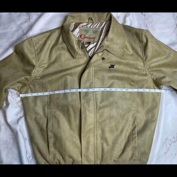 Vintage A Collezioni Brown Faux Suede Jacket Men's Size XLARGE - Picture 8 of 16